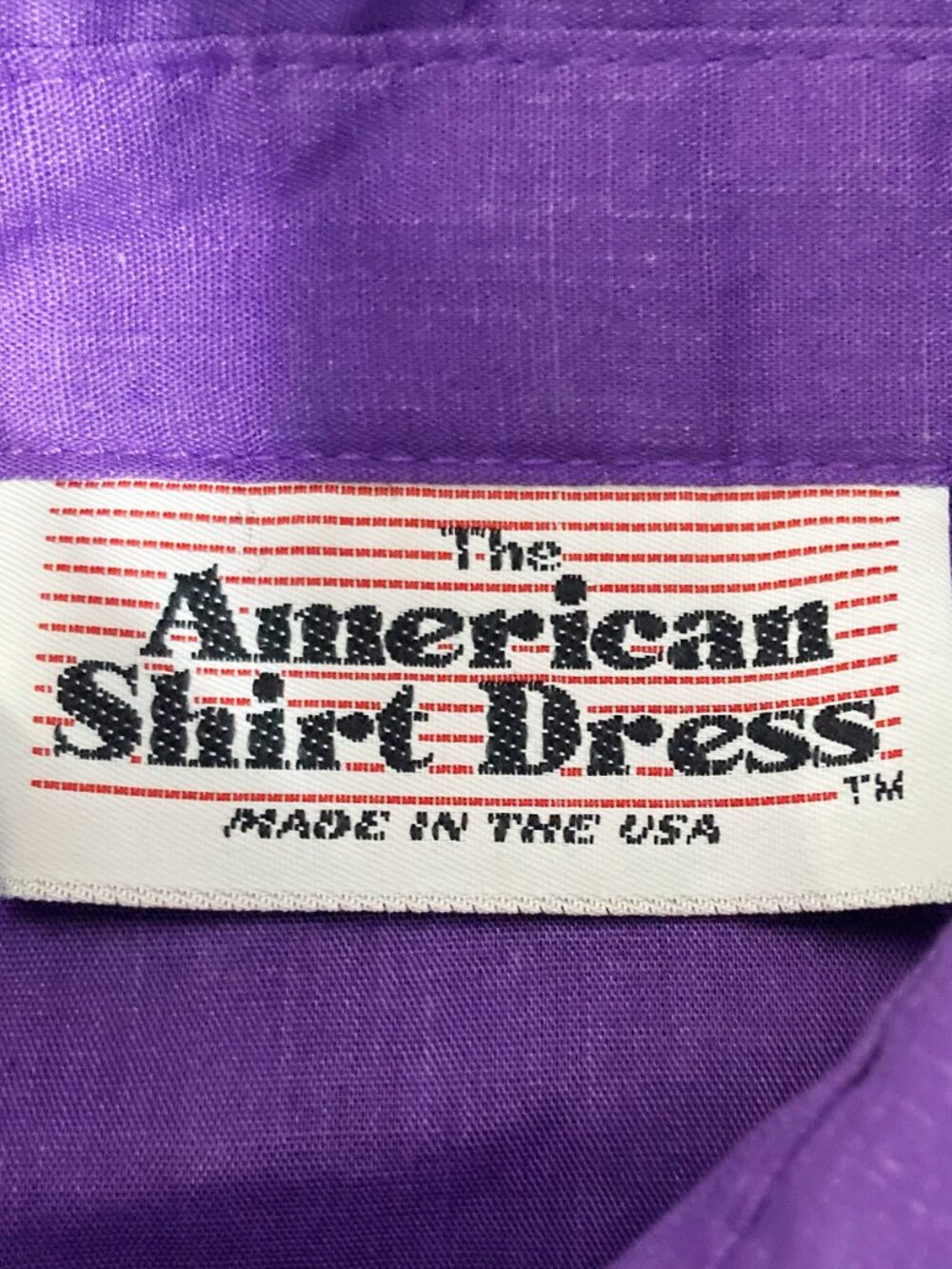 VINTAGE Sleeveless purple button-front fit-and-flare shirtwaist dress SMALL MED - Picture 2 of 15